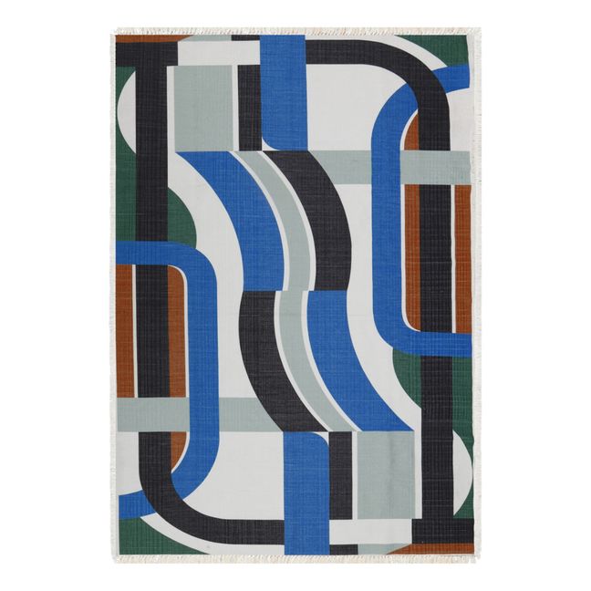 Supersonic Outdoor Rug | Blue