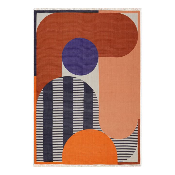 Mapoésie - Abstract Outdoor Rug - Russet | Smallable