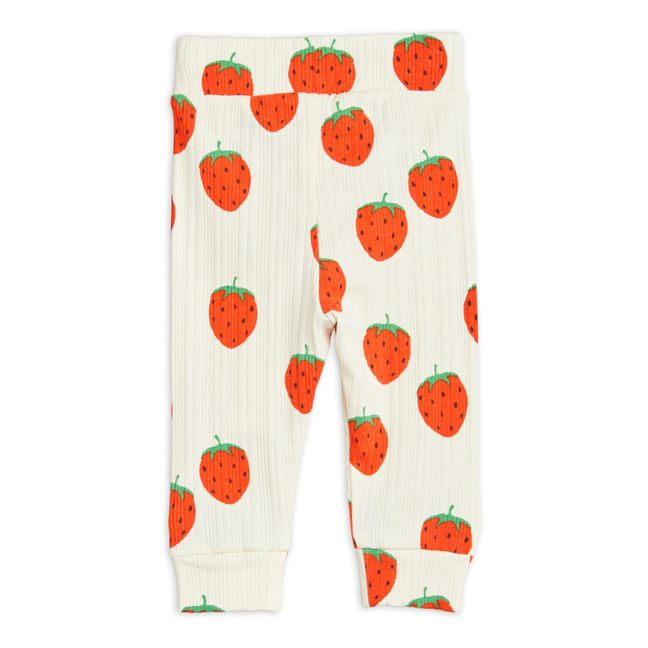 Organic Cotton Strawberry Baby Leggings | Seidenfarben