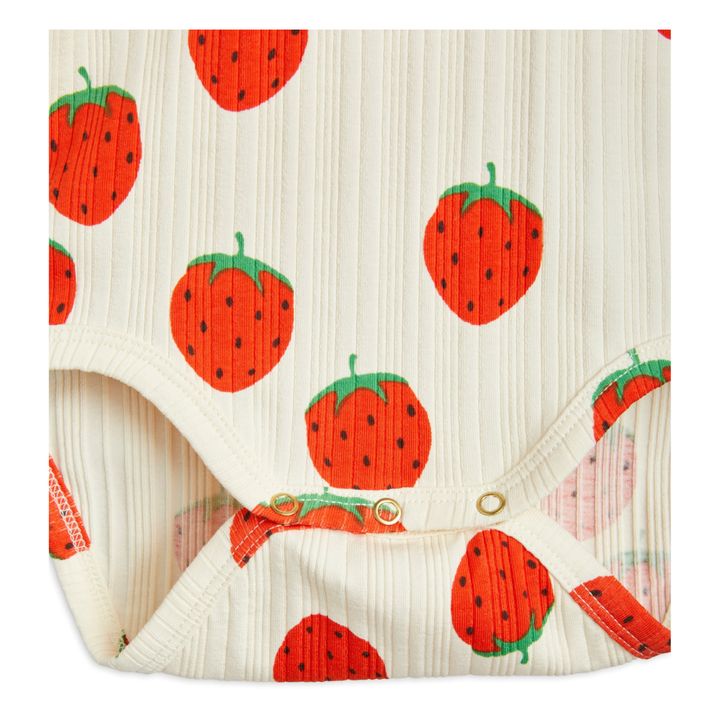 Organic Cotton Strawberry Onesie | Seidenfarben- Produktbild Nr. 2