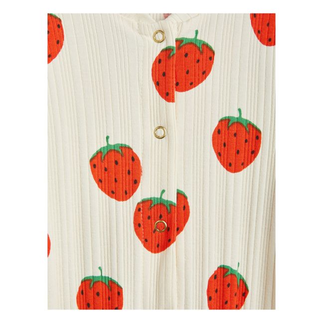 Organic Cotton Strawberry Jumpsuit | Seidenfarben