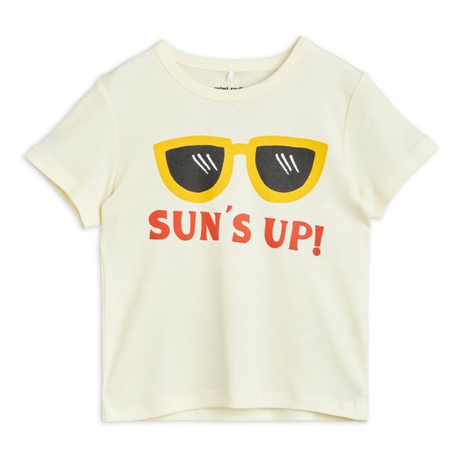 T-shirt Coton Bio Sun's Up | Ecru