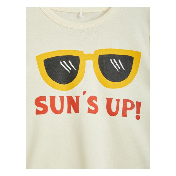 Sun's Up Organic Cotton T-Shirt | Ecru- Immagine del prodotto n°3