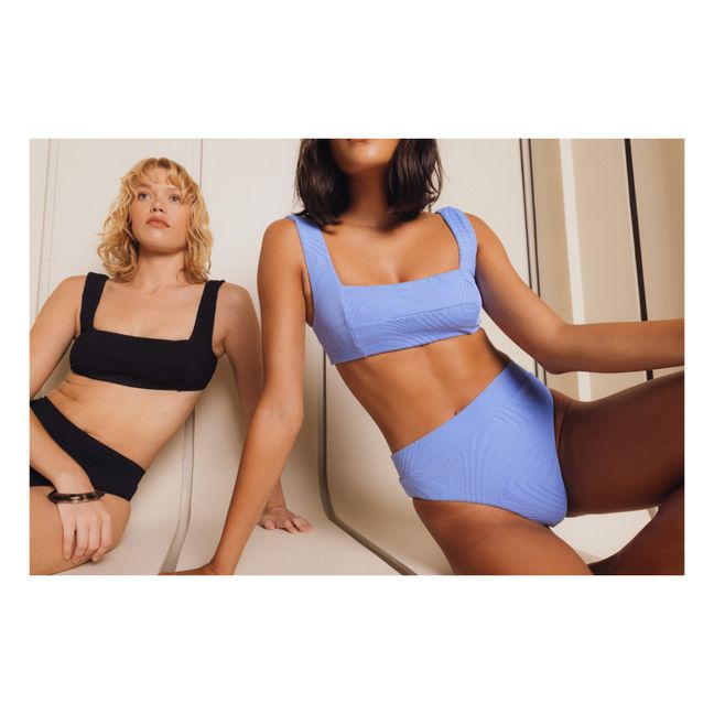 Top Bikini Franco Texture | Nero