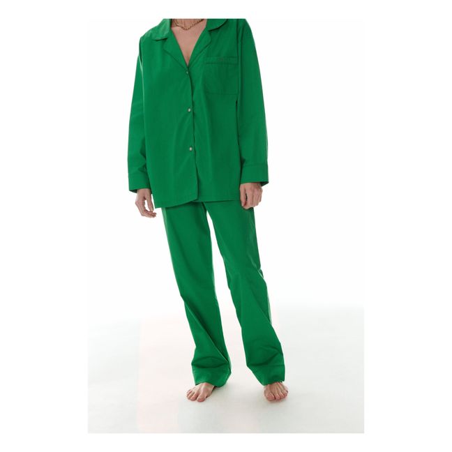Cedric Organic Cotton Pyjama Top | Verde