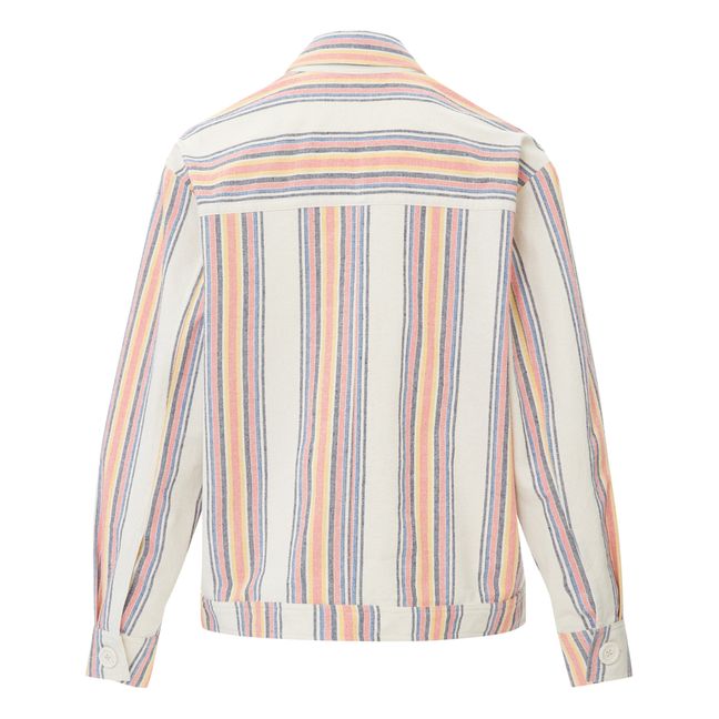 Uomo Striped Jacket | White