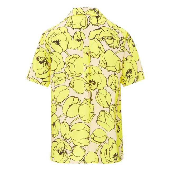 Camisa ligera con estampado floral | Amarillo