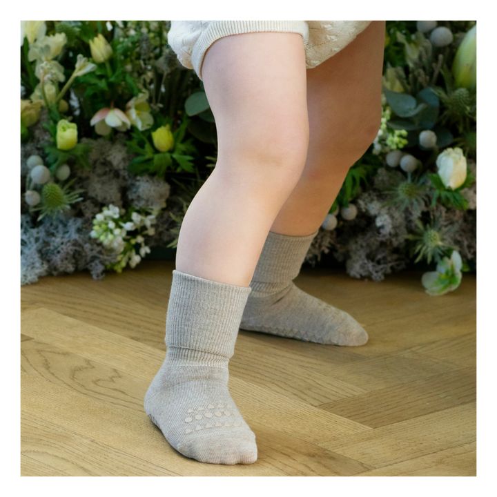 Anti-slip Bamboo Socks | Beige- Imagen del producto n°1
