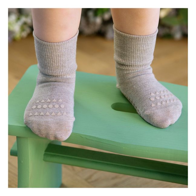 Anti-slip Bamboo Socks | Beige