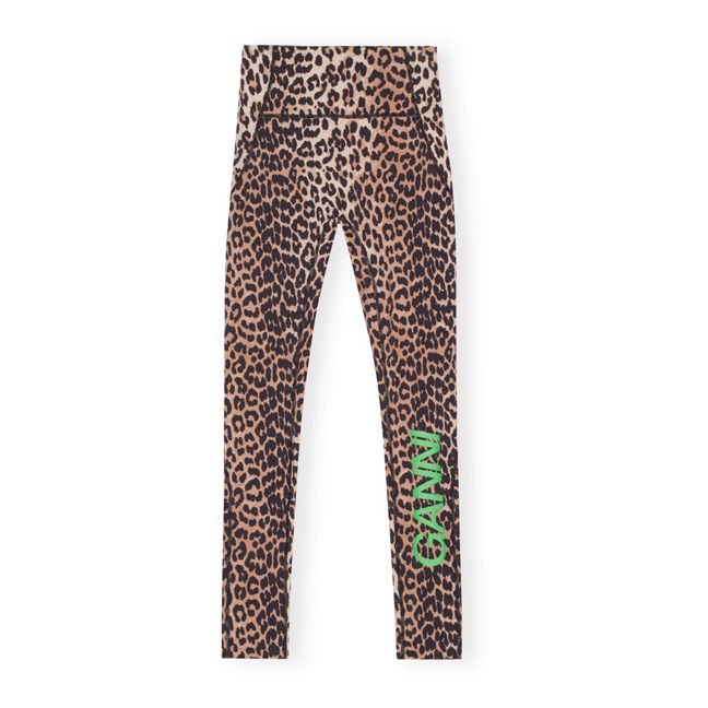 Legging de tiro alto Ultra Active de materiales reciclados con estampado de leopardo | Leopardo