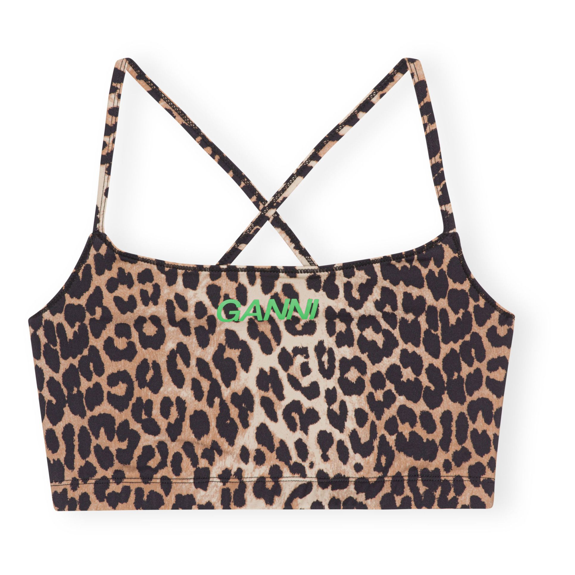 Ryker Nina leopard-print sports bra in brown - The Upside