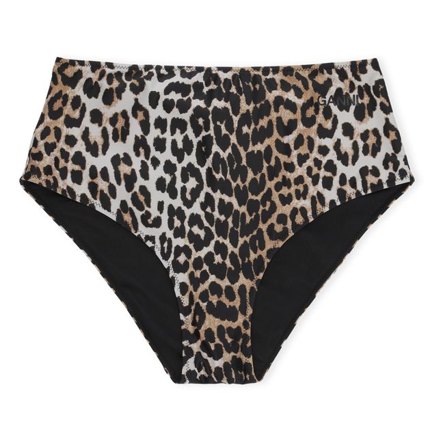 Bas de Maillot Taille Haute Imprimé Matières Recyclées | Leopardo