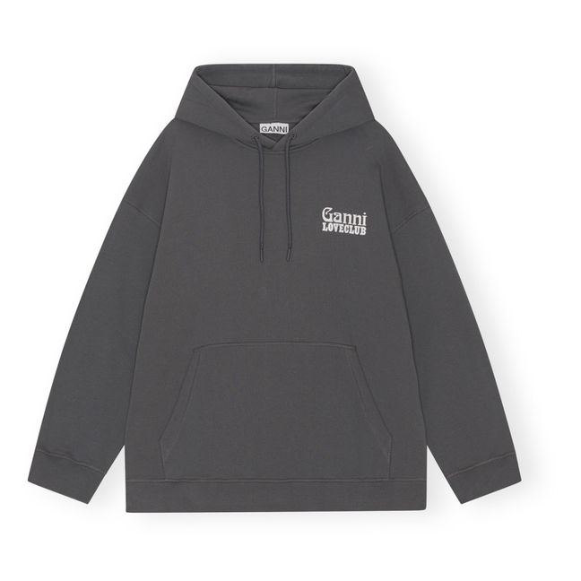 Sudadera Isoli Oversize Loveclub de algodón orgánico | Gris Carbón