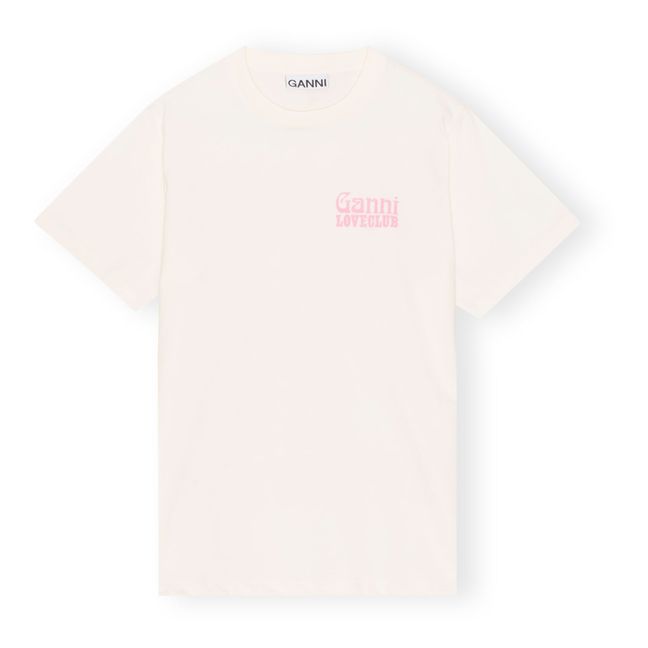 T-shirt Nightclub Relaxed Basic Coton Bio | Ecru
