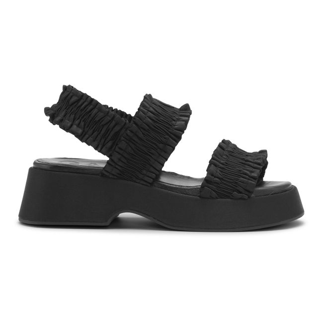 Smock Sandals Recycled Materials | Negro