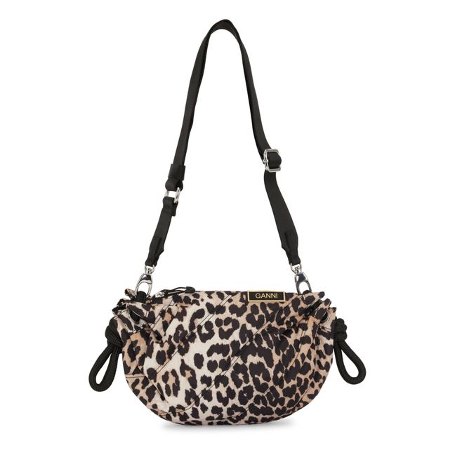 Sac Polochon Small Matelassé Matières Recyclées | Léopard