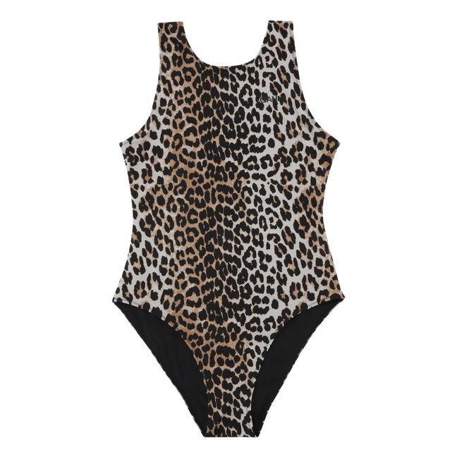 Badeanzug Sporty  Print recyceltes Material | Leopard