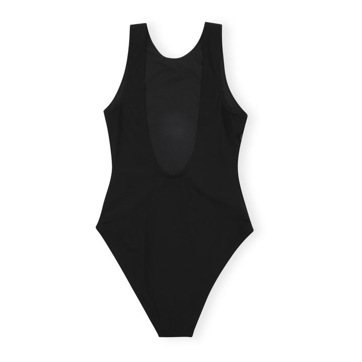 Ganni Sporty Recycled Material Onepiece Swimsuit Black Smallable