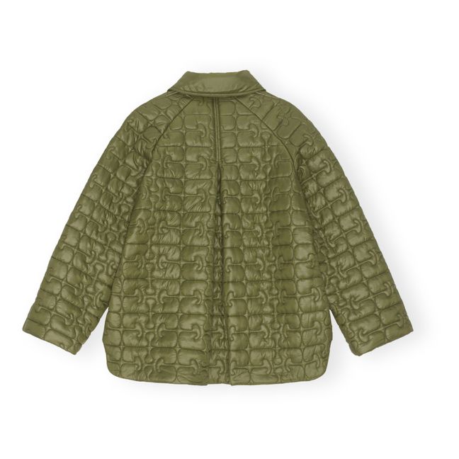 Chaqueta acolchada Shiny de materiales reciclados | Verde Kaki