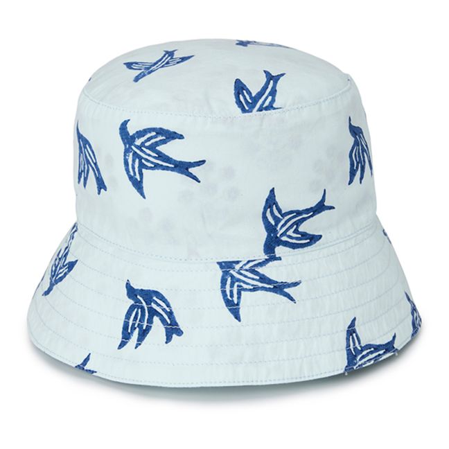 Bob Réversible Coton Bio | Bleu