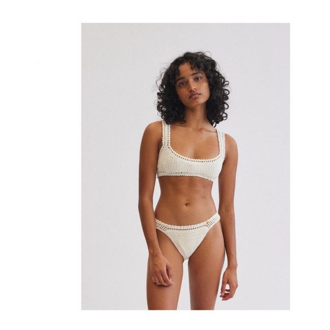 Slip bikini Classic all'uncinetto | Naturale