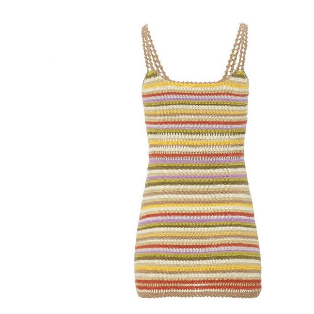 Rahi Crochet Mini Dress | Topo