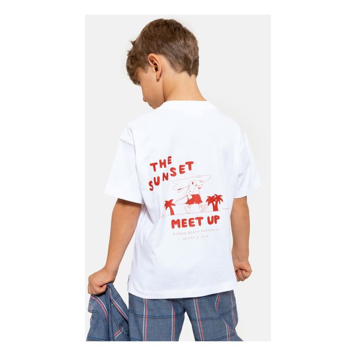 Sunset T-Shirt | Weiß- Produktbild Nr. 3