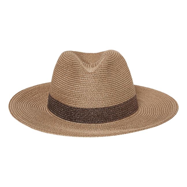 Sombrero Portofino Lurex | Bronce