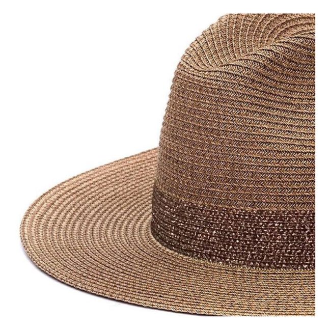 Sombrero Portofino Lurex | Bronce