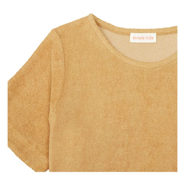 T-Shirt Eponge Sandy | Jaune moutarde
