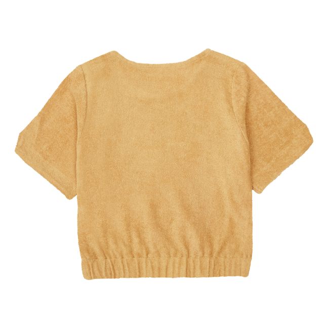 T-Shirt Eponge Sandy | Jaune moutarde