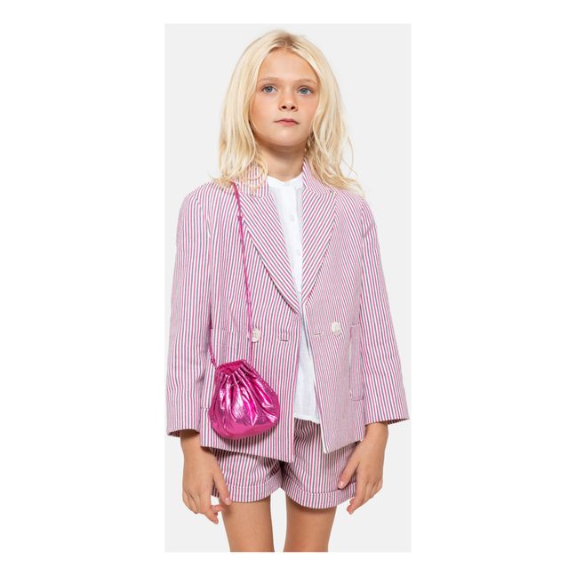 Veste Blazer Rayée Carlisle | Rose fuschia