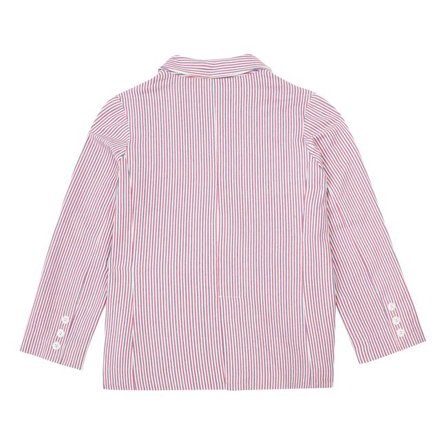Chaqueta blazer a rayas Carlisle | Rosa Fushia