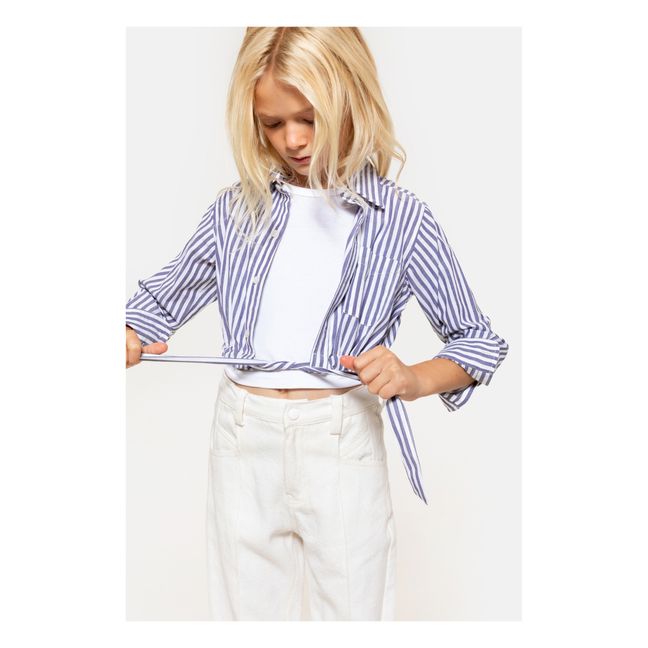 Chemise à Nouer Shaker | Bleu marine