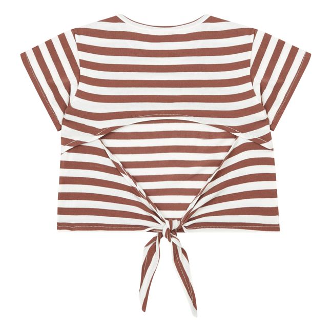 T-Shirt Rayé | Camel
