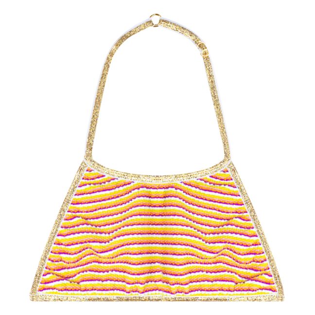 Loulou Summer Stripes Two-Piece Swimsuit | Yellow