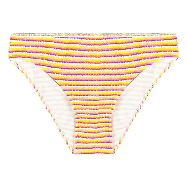 Traje de baño de 2 piezas Loulou Summer Stripes | Amarillo