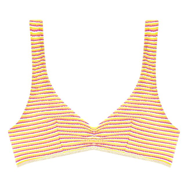 Claude Summer Stripes Two-Piece Swimsuit | Yellow