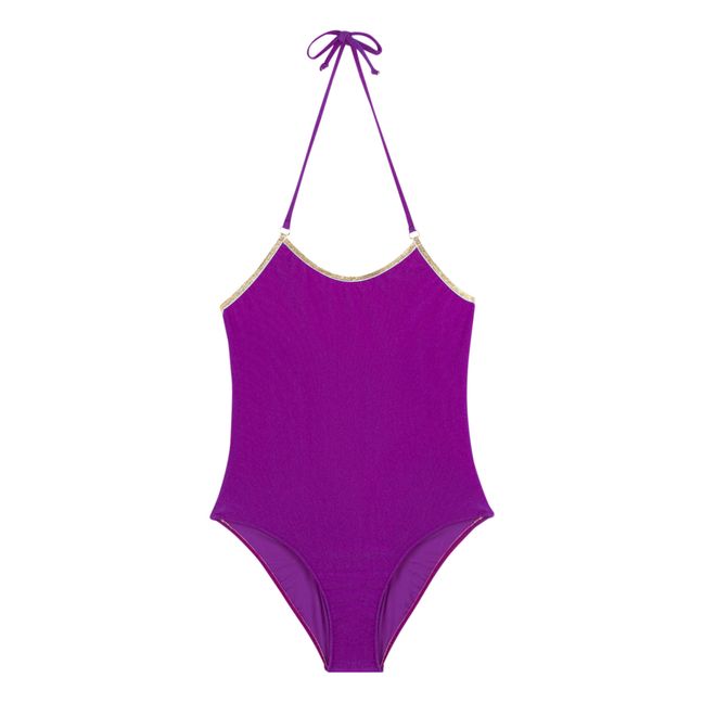 Bianca Metallic Swimsuit | Purple