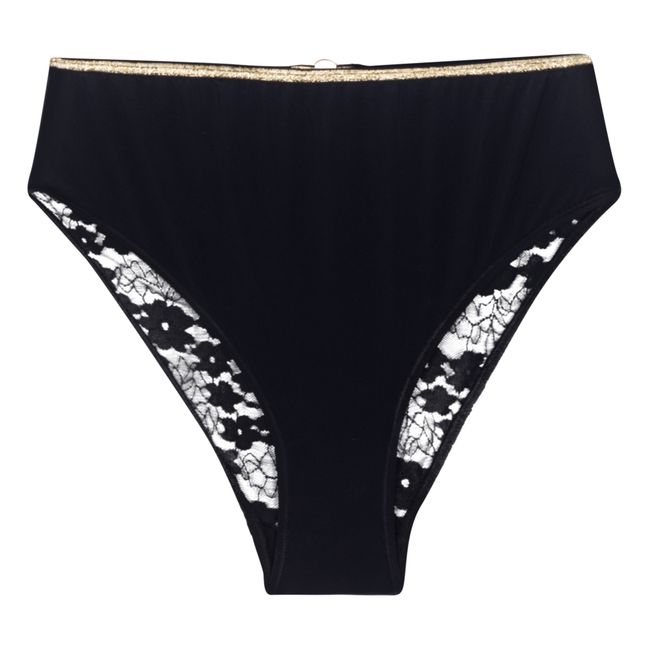 Culotte bimaterial Sony | Negro