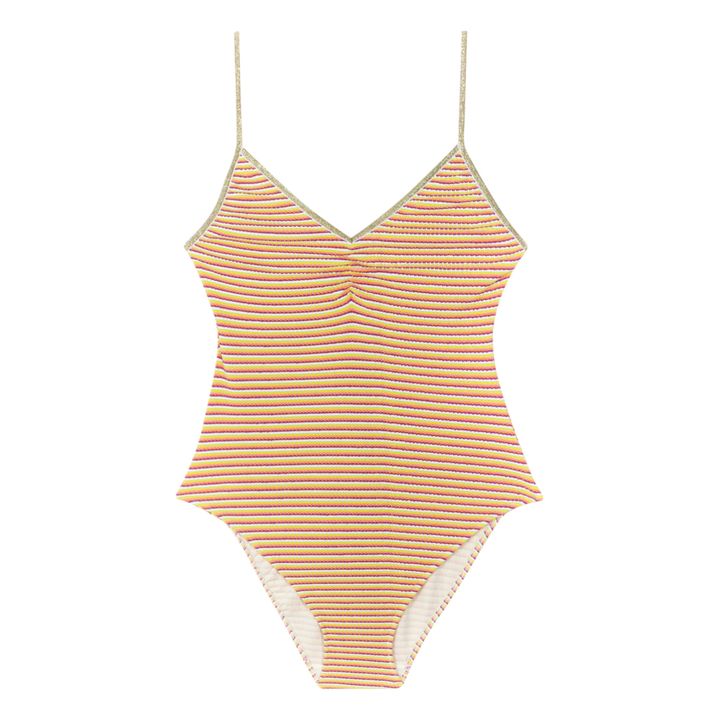 Bri Summer Stripes One-Piece Swimsuit | Amarillo- Imagen del producto n°0