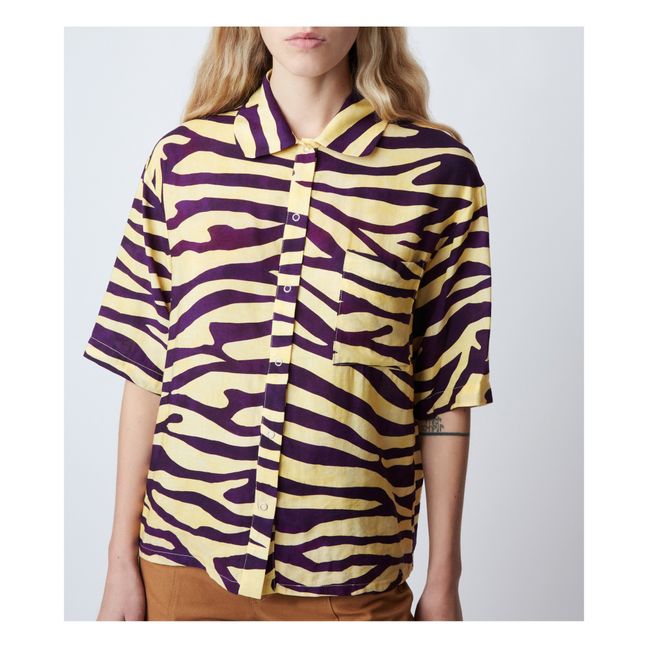 Tony Zebra Shirt | Gelb