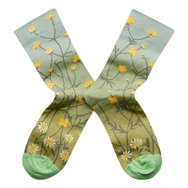 Chaussettes Flower | Verde
