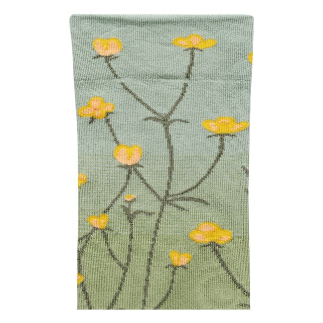 Flower Socks | Grün