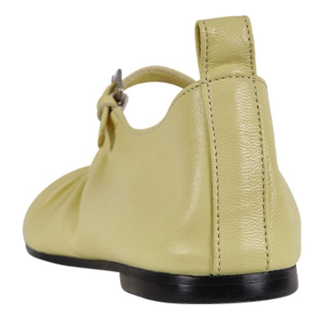 Pleated Mary-Janes | Giallo limone