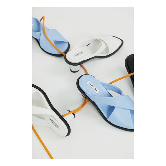 Cross-over Mules | Hellblau