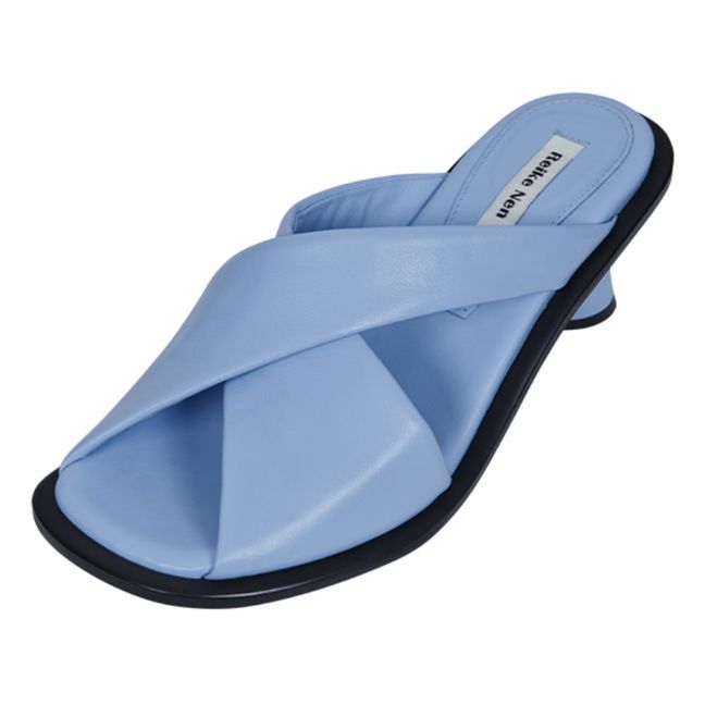 Cross-over Mules | Hellblau