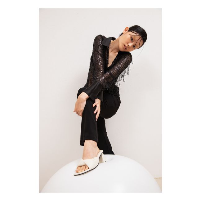 Mules Padded | Ivoire