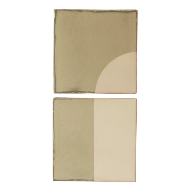 Aplique Tiles - Juego de 2 | Verde