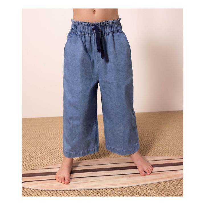 Pantaloni larghi in denim | Blu- Immagine del prodotto n°1